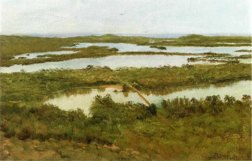 Albert Bierstadt A River Estuary